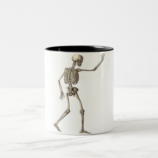 Tasse 2 Couleurs Squelette agitant de la Musique (Centre)