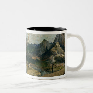Tasse 2 Couleurs St Francis d'Assisi recevant les stigmates
