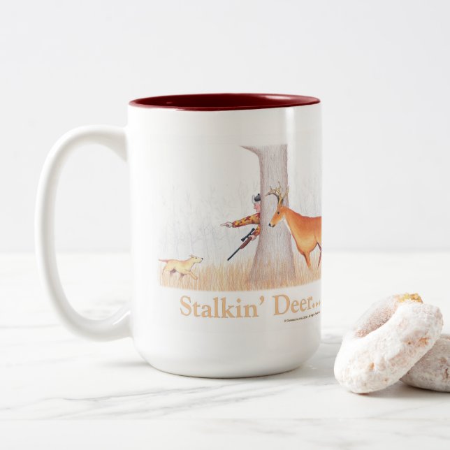 Tasse 2 Couleurs Stalkin' Deer  (Avec donut)