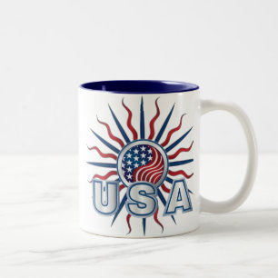 Tasse 2 Couleurs Starburst Yin Yang