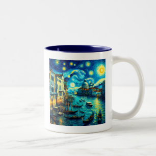 Tasse 2 Couleurs Starry Night Venice Italie