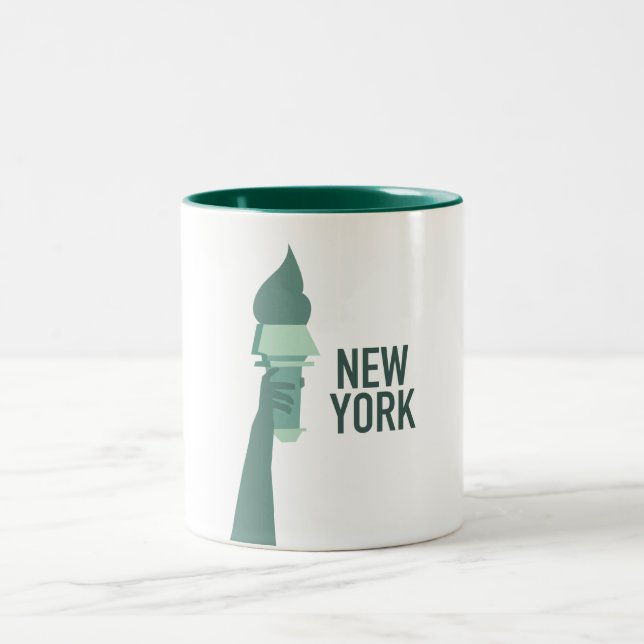 Tasse 2 Couleurs Statue de la Liberté de New York (Centre)