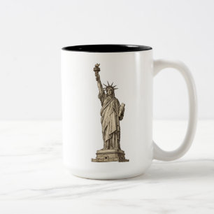 Tasse 2 Couleurs Statue de la Liberté vintage