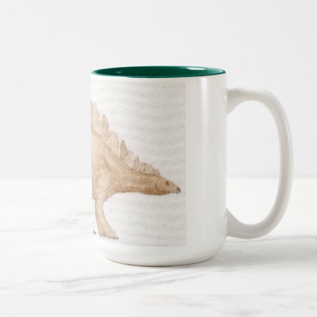 Tasse 2 Couleurs Stegosaurus Jumbo (Droit)