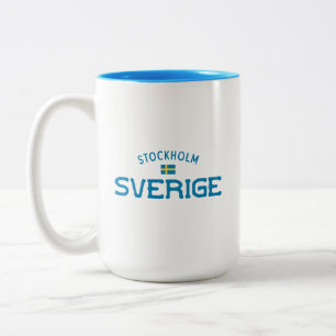Tasse 2 Couleurs Stockholm Sverige (Suède)