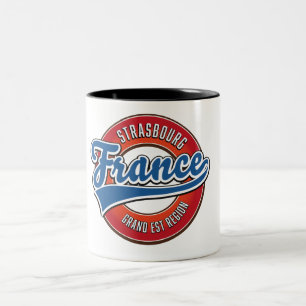 Tasse 2 Couleurs Strasbourg Grand Est France Rétro