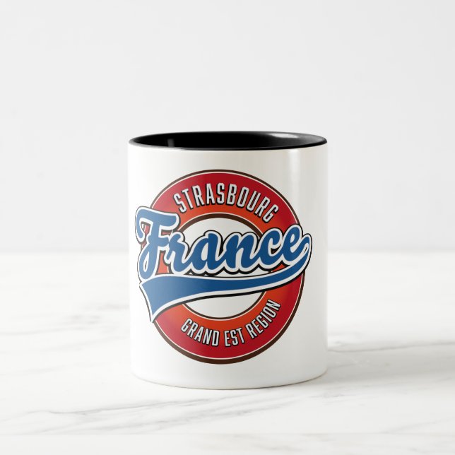 Tasse 2 Couleurs Strasbourg Grand Est France Rétro (Centre)