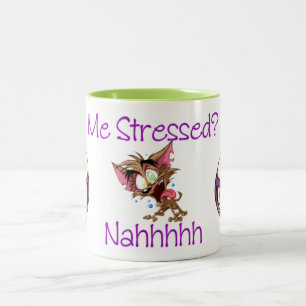 Tasse 2 Couleurs "Stress Out"