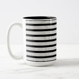 Tasse 2 Couleurs Striped Two-Tone Mug, 15 oz