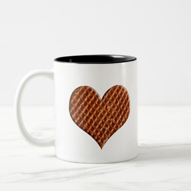 Tasse 2 Couleurs Stroopwafel hartjes (Gauche)