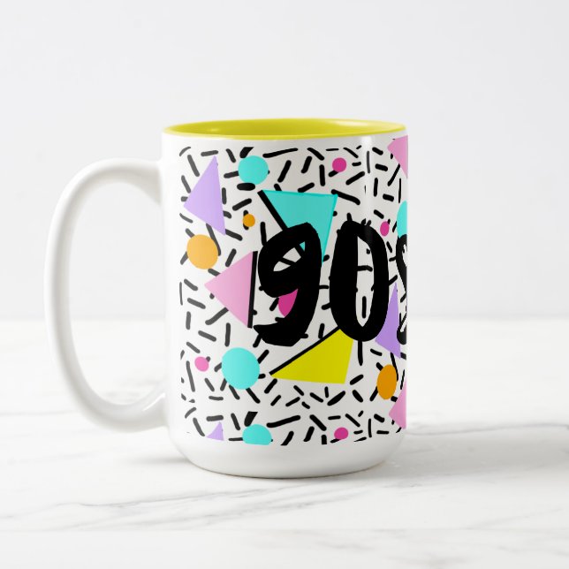 Tasse 2 Couleurs style années 90 (Gauche)