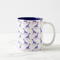Style hippie étincelant Giraffe violette