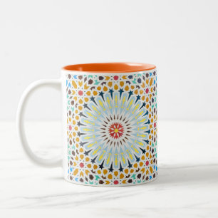 Tasse 2 Couleurs Style Marocain   vintage
