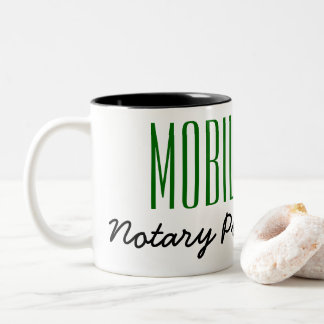 Tasse 2 Couleurs Stylo Publique Notaire Mobile Personnalisable