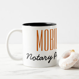 Tasse 2 Couleurs Stylo Publique Notaire Mobile Personnalisable