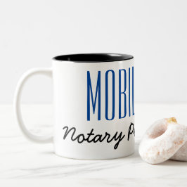 Tasse 2 Couleurs Stylo Publique Notaire Mobile Personnalisable