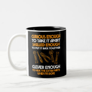 Tasse 2 Couleurs Suffisamment Curieux Pour L'Empêcher Auto Garage M
