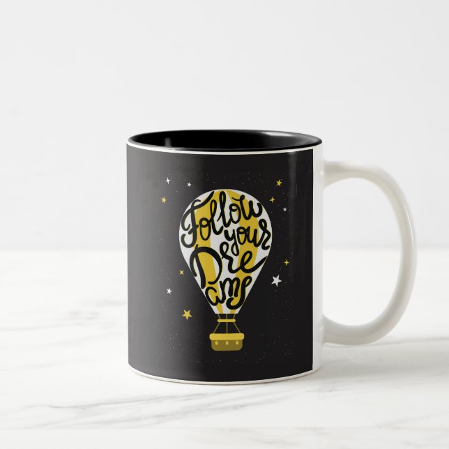 Tasse 2 Couleurs Suivez votre ballon de rêves (Droit)