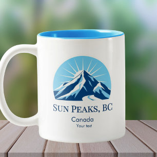 Tasse 2 Couleurs Sun Peaks Colombie-Britannique Canada souvenir de