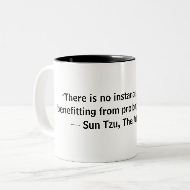 Tasse 2 Couleurs Sun Tzu Art of War (Devant gauche)
