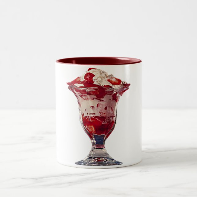 Tasse 2 Couleurs Sundae aux fraises (Centre)