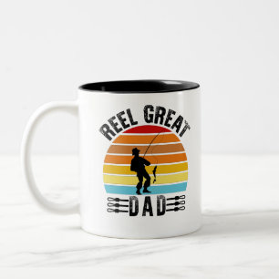 Tasse 2 Couleurs Super Papa Fête des Pères Passionné de Pêche Papa