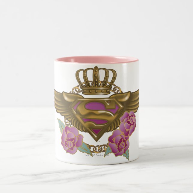 Tasse 2 Couleurs Supergirl Golden Wings (Centre)