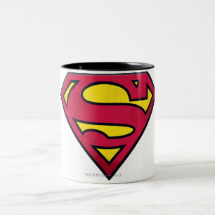 Tasse 2 Couleurs Superman S-Shield   Logo de bord
