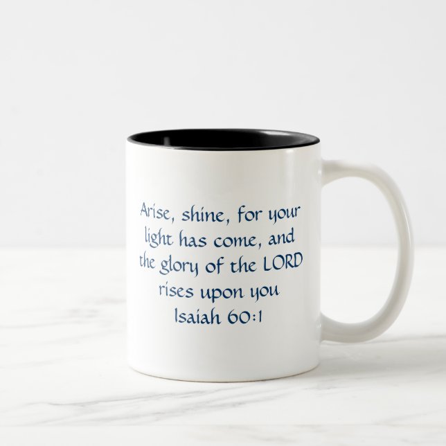 Tasse 2 Couleurs Surgissent l'éclat - 60:1 d'Isaïe (Droit)