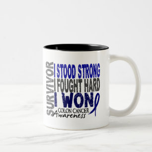 Tasse 2 Couleurs Survivant 4 de cancer du colon