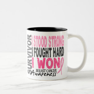 Tasse 2 Couleurs Survivant 4 de cancer du sein