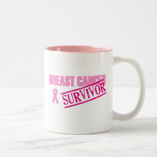 Tasse 2 Couleurs Survivant de cancer du sein