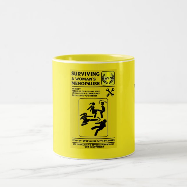 Tasse 2 Couleurs Survivre À La Ménopause (Centre)