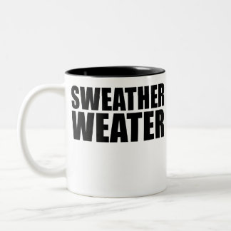Tasse 2 Couleurs Sweather Weater Sweater Météo Chute Nouveauté