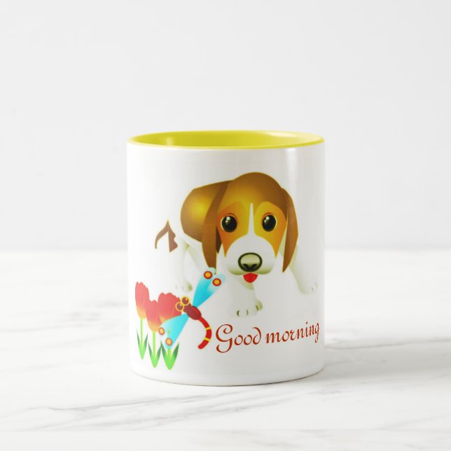 Tasse 2 Couleurs Sweet Chien (Centre)