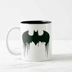 Tasse 2 Couleurs Symbole Batman   Logo Spraypaint