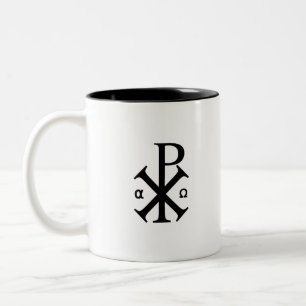 Tasse 2 Couleurs Symbole chrétien de Chi Rho