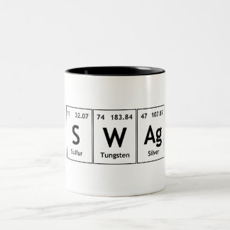 Tasse 2 Couleurs Symbole de chimie de mot d'élément de Tableau