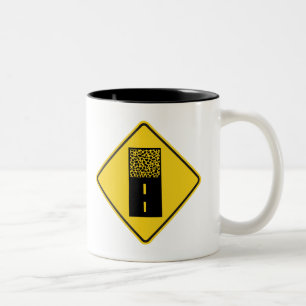 Tasse 2 Couleurs Symbole de la route de Gravel