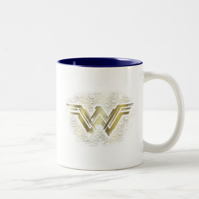 Tasse 2 Couleurs Symbole d'or brossé Wonder Woman (Droit)