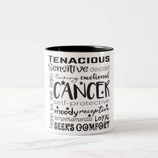 Tasse 2 Couleurs Symbole du cancer Zodiaque/Astrologie (Centre)