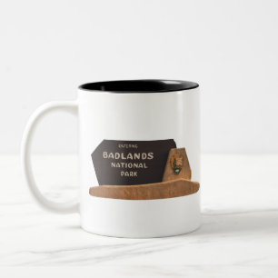 Tasse 2 Couleurs Symbole du parc national des Badlands