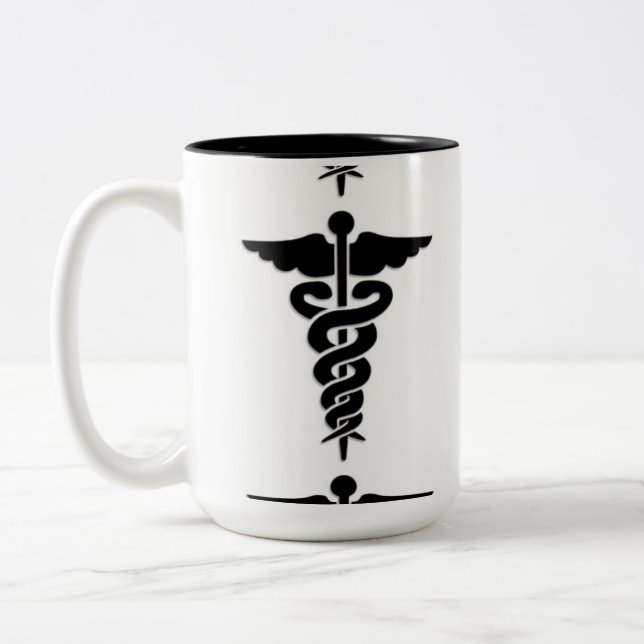 Tasse 2 Couleurs Symbole Médicale (Gauche)