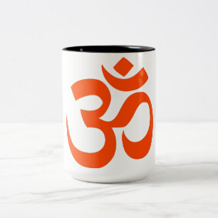 Tasse 2 Couleurs Symbole Om indien