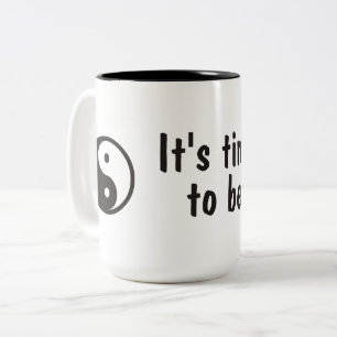 Tasse 2 Couleurs Symbole Yin Yang - tatouage solide