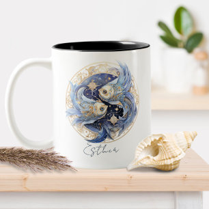 Tasse 2 Couleurs Symbole zodiaque Poissons d'Imaginaire céleste
