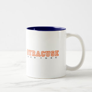 Tasse 2 Couleurs Syracuse, New York - lettres
