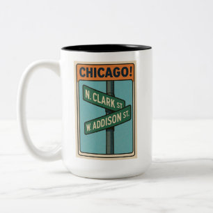 Tasse 2 Couleurs T-shirt d'intersection Clark et Addison