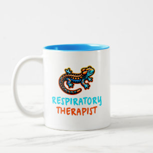 Tasse 2 Couleurs T-shirt du thérapeute respiratoire Gecko
