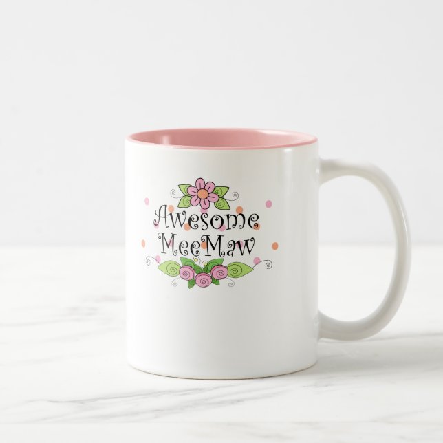 Tasse 2 Couleurs T-shirt impressionnant de MeeMaw (Droit)